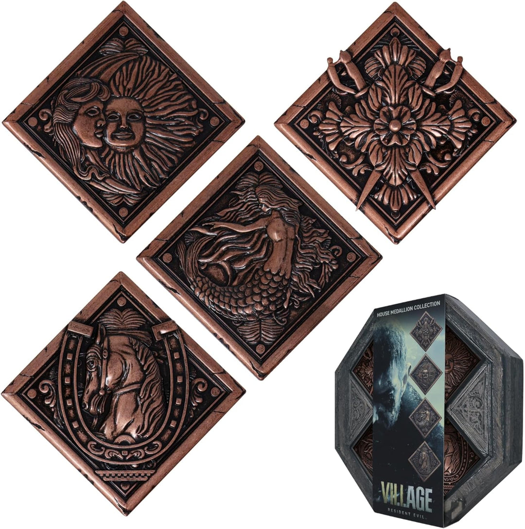 FANATTIK Resident Evil VIII – Dorfnachbildung Hauswappen Medaillon Kollektion, Einheitsgrösse, Kunst