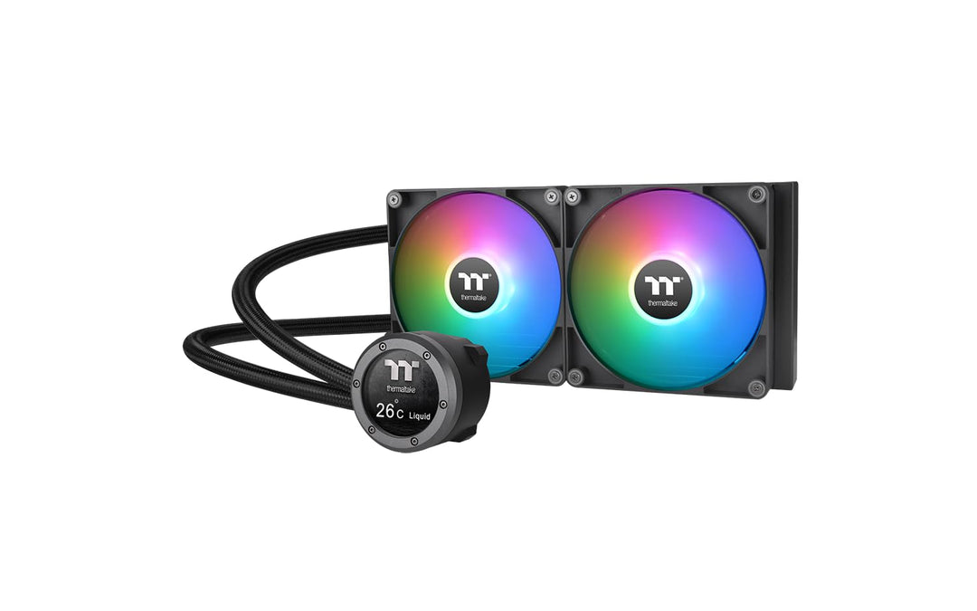 Thermaltake TH280 V2 Ultra ARGB Sync All-In-One Liquid Cooler, Schwarz 280mm Ultra ARGB Black, 280mm
