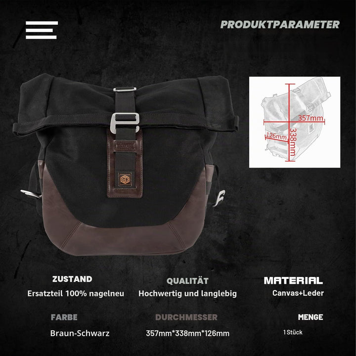 Motorrad Hecktasche mit Schnellverschluss für Rebel 1100 CMX1100 | Wasserdichte Abnehmbare Satteltas