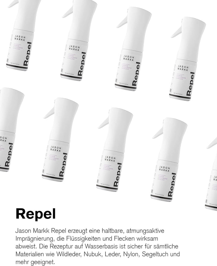 Jason Markk Schuhbürste und 8oz/236ml Tiefenreiniger im Set - Zur Reinigung und Pflege von Schuhen u