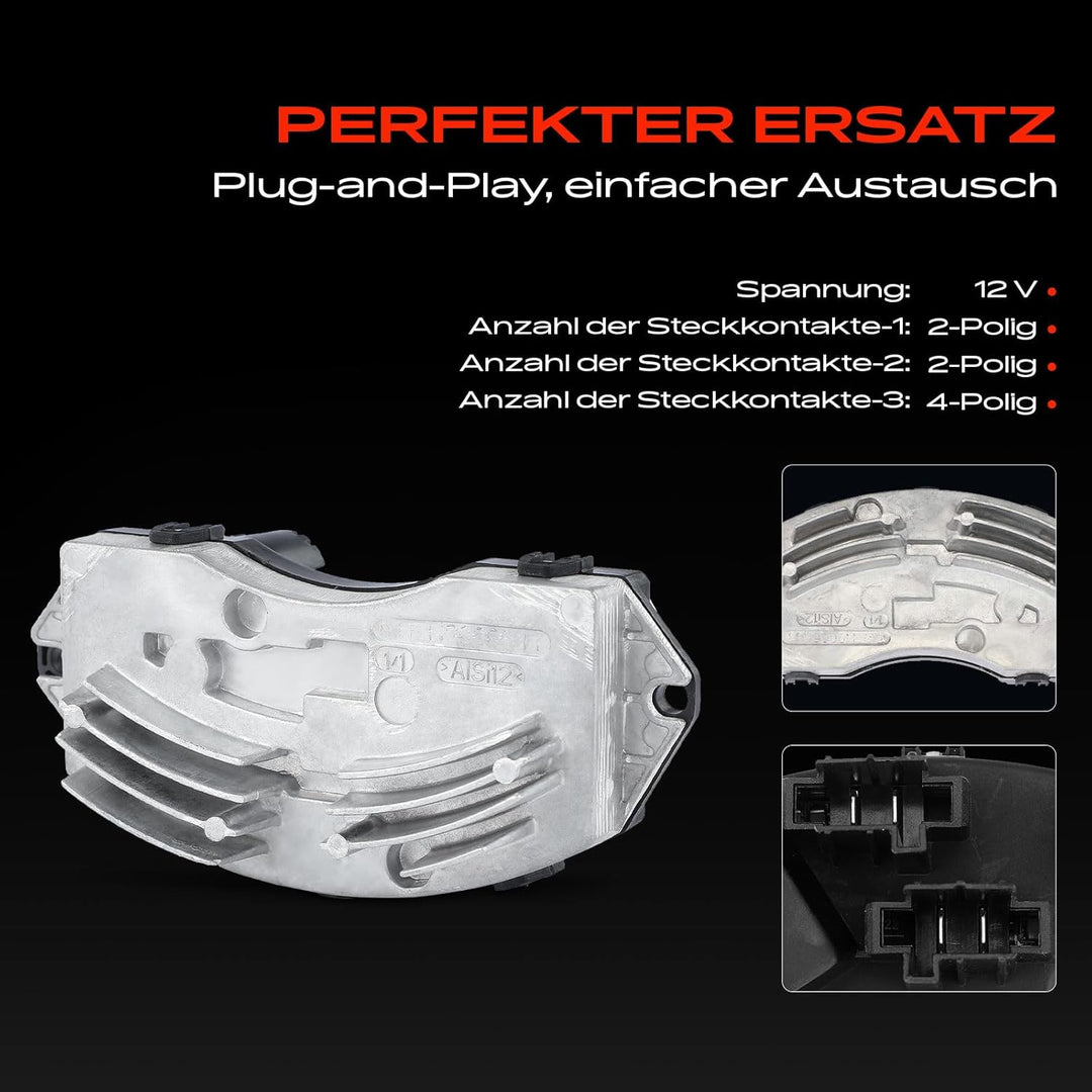 Frankberg Gebläseregler Vorwiderstand Steuergerät Kompatibel mit A-Klasse W169 A150 A160 A170 A180 A