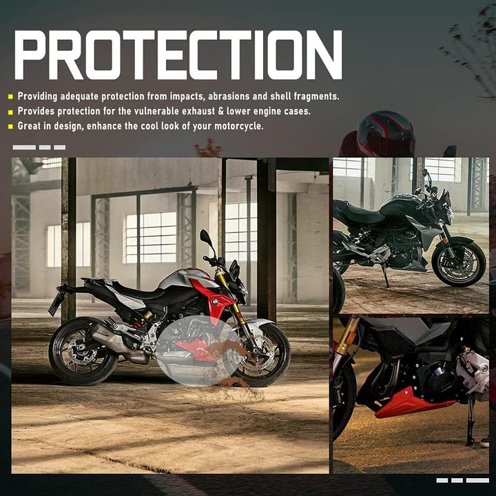 Cubierta de motocicleta Bellypan Motor Guard Chasis Bumper Protection Cover Panel Inferior Spoiler C