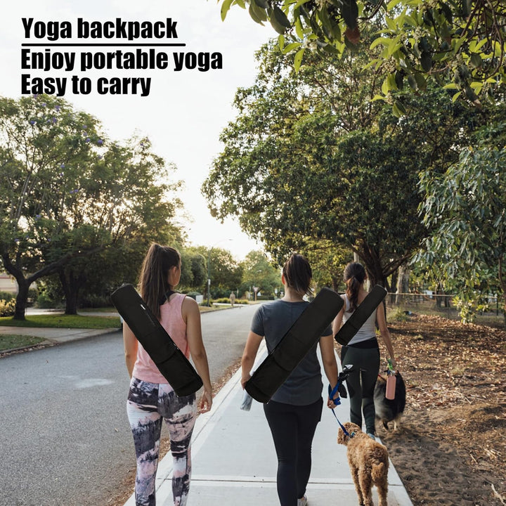 Yogatasche Sporttasche Damen: 69 x 16 x 16cm Yogamattentasche mit Flaschentasche, Verstellbarer Schu