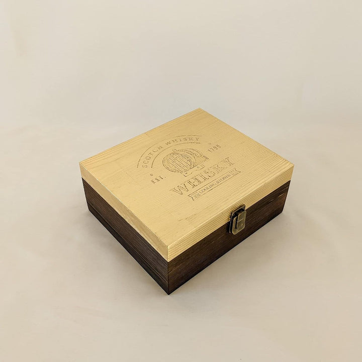 Goldenes Whisky Steine Geschenkset