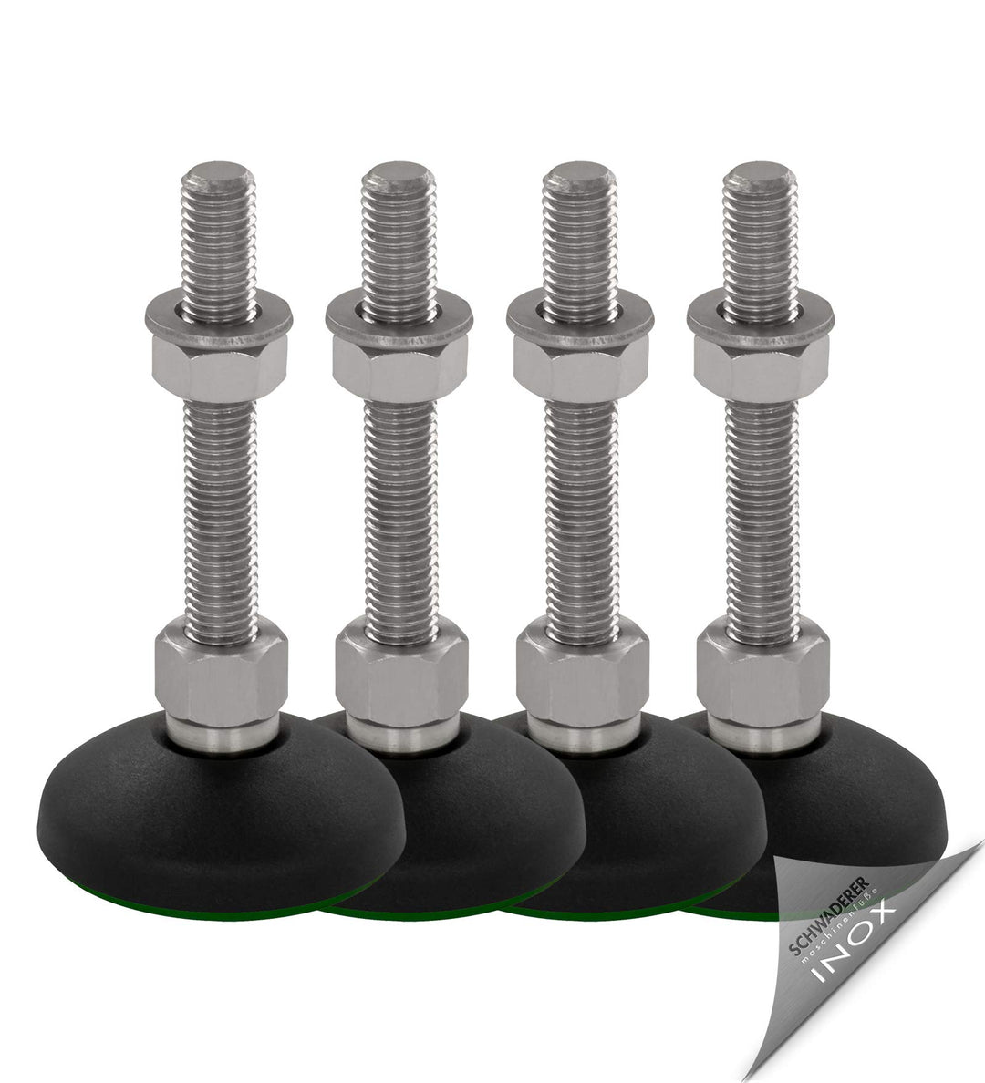 Schwaderer Maschinenfüsse/Stellfüsse/Nivelllierfüsse/Gelenkfüsse, höhenverstellbar KFE 60 N (M12x80)