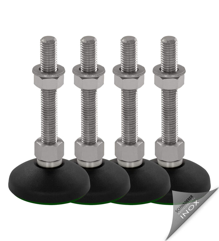 Schwaderer Maschinenfüsse/Stellfüsse/Nivelllierfüsse/Gelenkfüsse, höhenverstellbar KFE 60 N (M12x80)