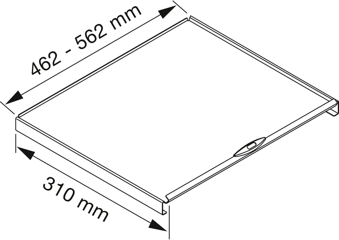 Vauth Sagel Envi Space S Einbau Abfallsammler KB 500mm, Mülleimer 2 Fächer Abfalltrennsystem mit Fro