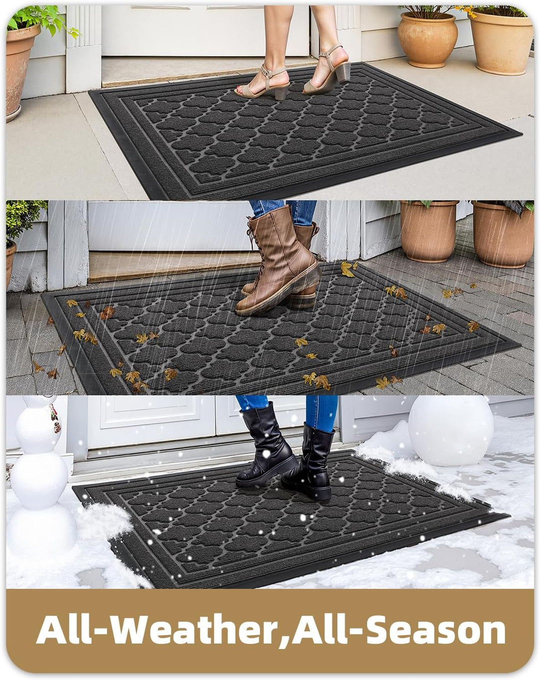 Color G Fussmatte Aussen Robuster 43.5 x 75 cm, rutschfest Fussmatte Aussen, Waschbar Schmutzfangmat