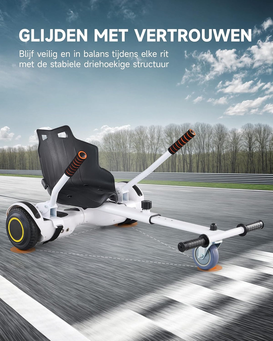 CO-Z Hoverboard Sitz Hoverkart Gokart Sitz für 6,5 Zoll 8,5 und 10 Zoll Hoverboards Sitzscooter Sitz