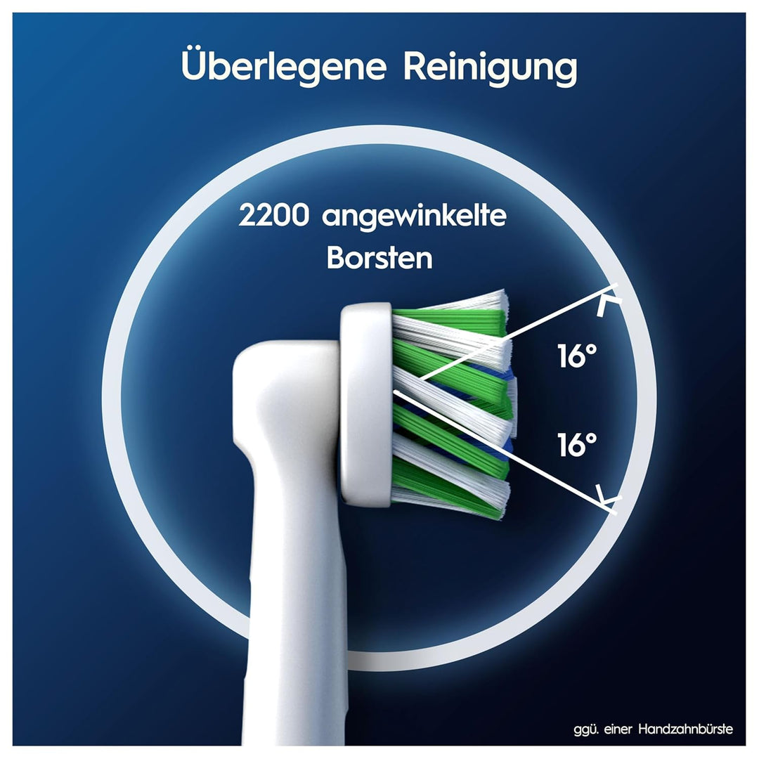 Oral-B Pro CrossAction Aufsteckbürsten für elektrische Zahnbürste, 8 Stück, überlegene Zahnreinigung