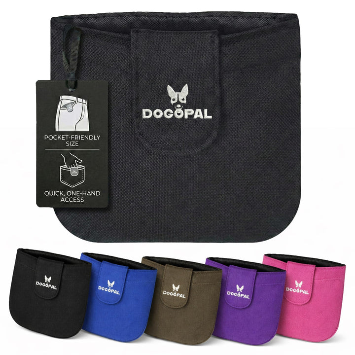 DOGOPAL Leckerlitasche für Hunde mit Magnetverschluss, kompakter Leckerlibeutel für Hundetraining, s