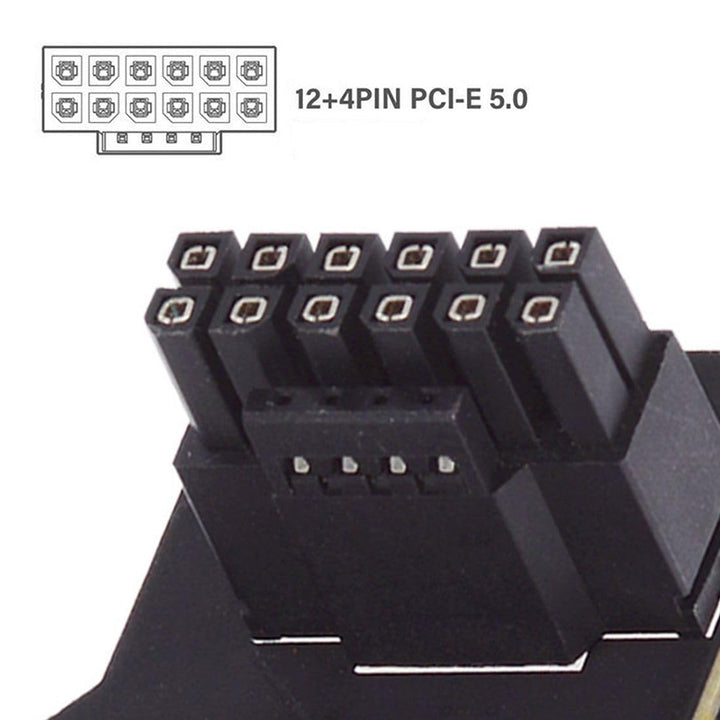 chenyang ATX3.0 PCI-E 5.0 12VHPWR 16Pin Power Modular 90 Degree Down Angled Connector Adapter for 30