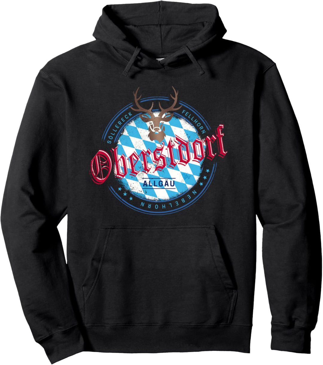 Oberstdorf Bayern Deutschland Retro Allgäu Vintage Souvenir Pullover Hoodie