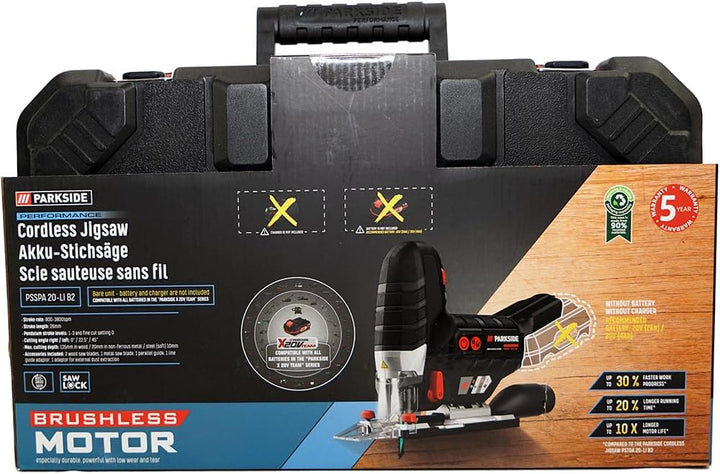 HEADNMORE® Bundle - PARKSIDE PERFORMANCE® 20V Akku Stichsäge PSSPA 20 + HEADNMORE® Schlüsselanhänger