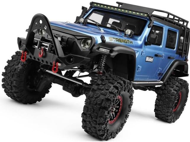 s-idee® WL 104010 blau RC Model Crawler RTR 1/10 2.4G 4WD 2CH 2,4 GHz mit Licht und Sound
