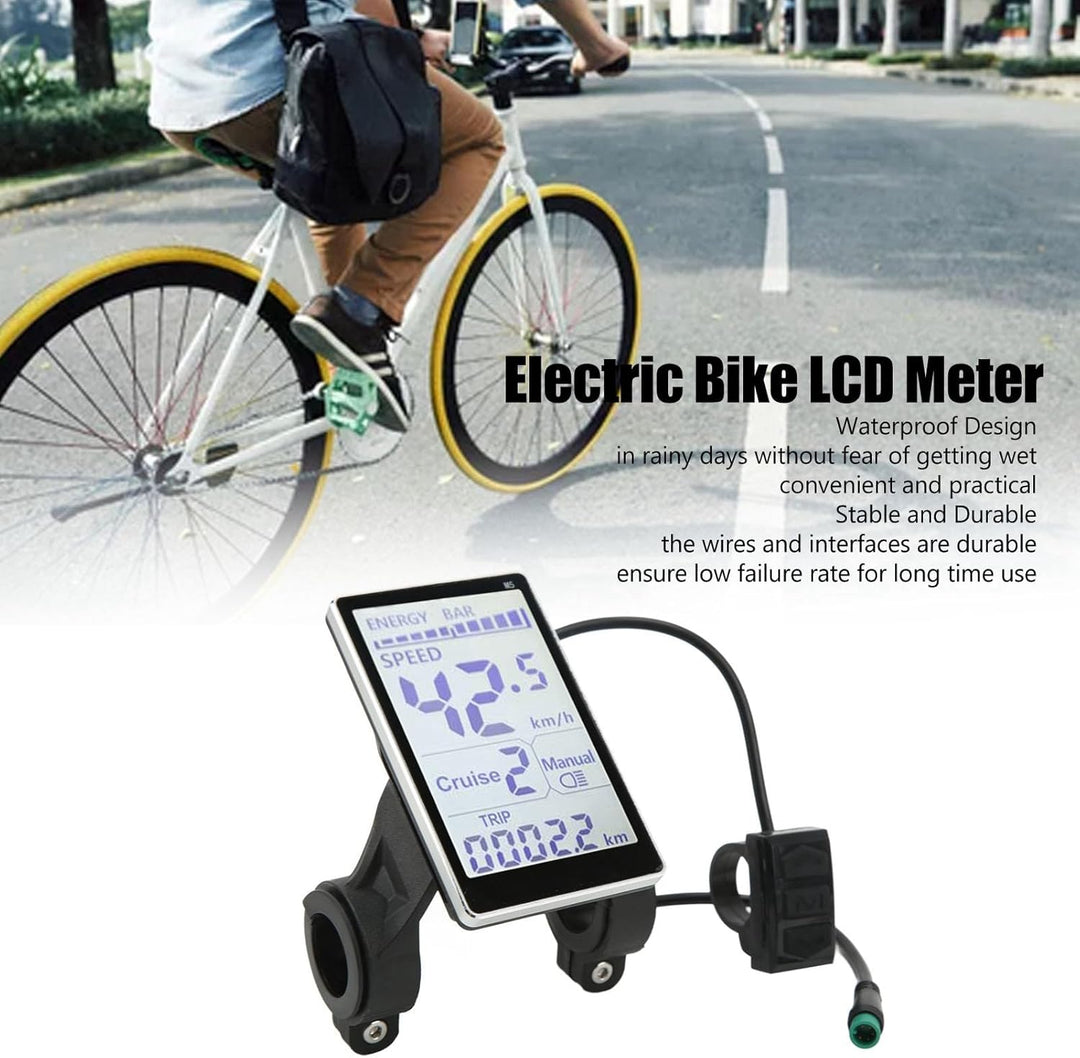 LCD Display, Elektrofahrrad LCD Messgerät 5 Pin 24V 36V 48V 60V Universal E Scooter M5 LCD Panel Bil