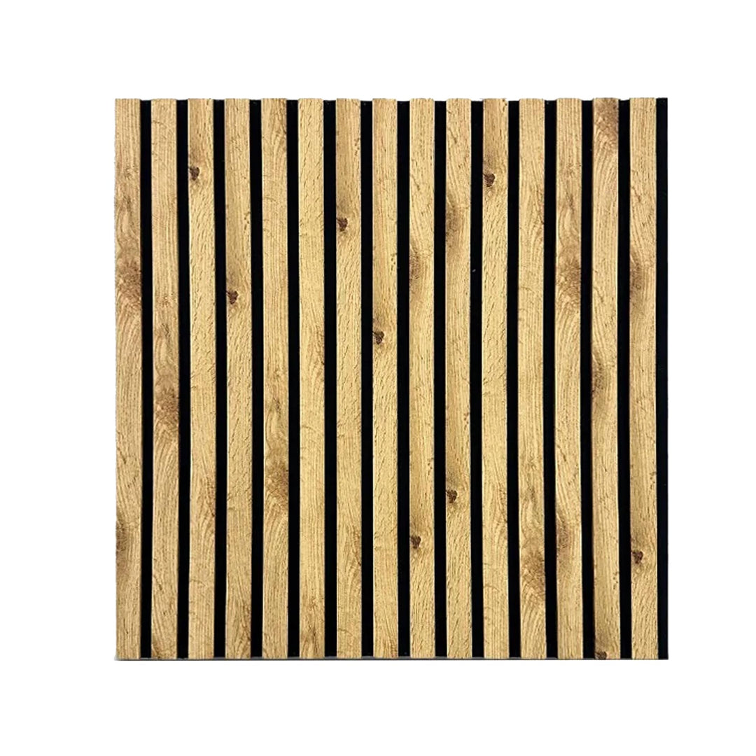 Dekorative Wandpaneele mit Filz und MDF Leisten – 60x60 cm - Nachhallreduzierend & Flexibel – 3 mm F