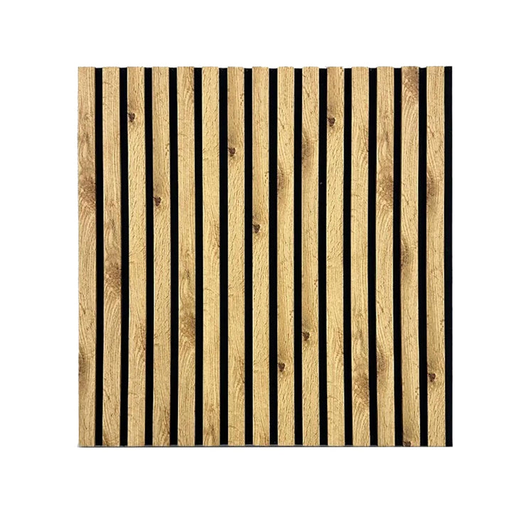 Dekorative Wandpaneele mit Filz und MDF Leisten – 60x60 cm - Nachhallreduzierend & Flexibel – 3 mm F