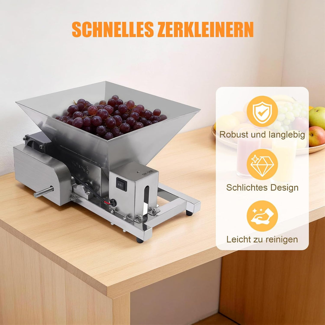 4L Elektrische Obstmühle Obst Brot Zerkleinerungsmaschine Zucker Brechmaschine