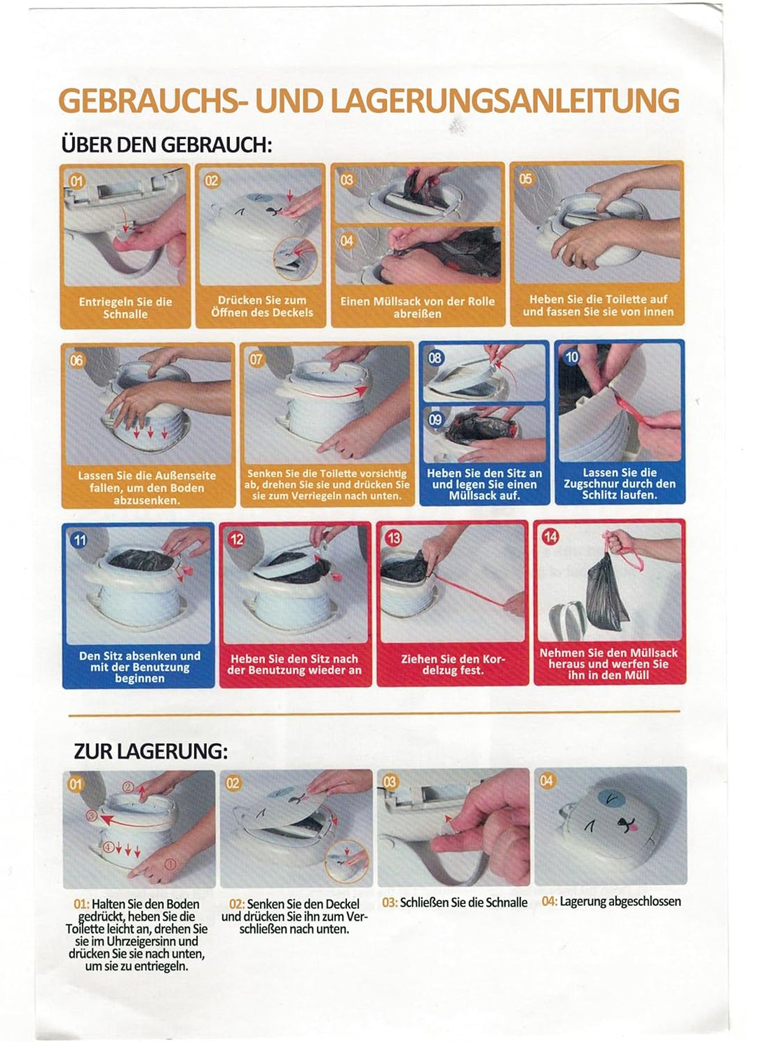 auvstar Töpfchen Falttoilette Kinder,Tragbare Kinder Reise Töpfchen,Baby Kindertoilette,Tragbarer tö