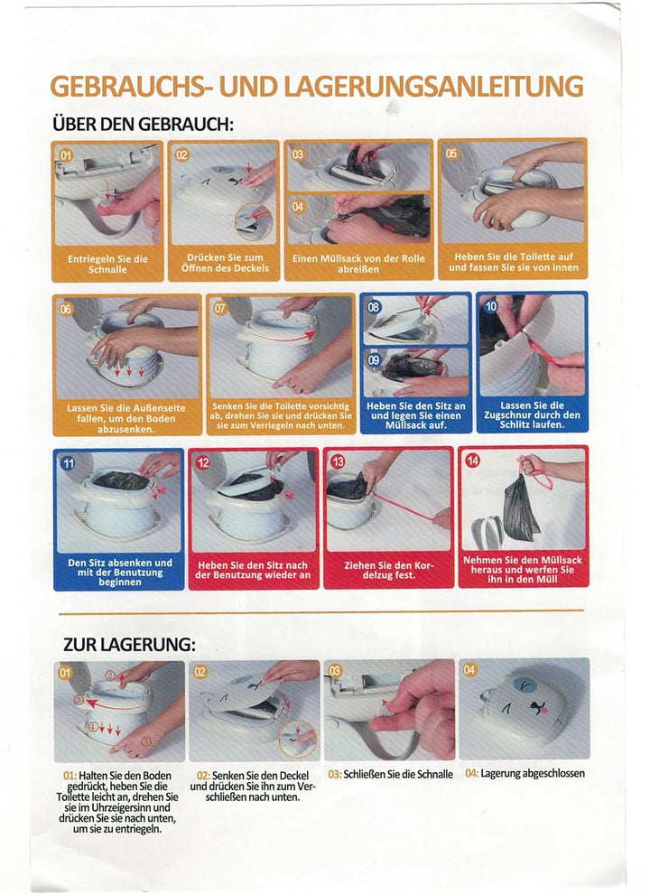 auvstar Töpfchen Falttoilette Kinder,Tragbare Kinder Reise Töpfchen,Baby Kindertoilette,Tragbarer tö