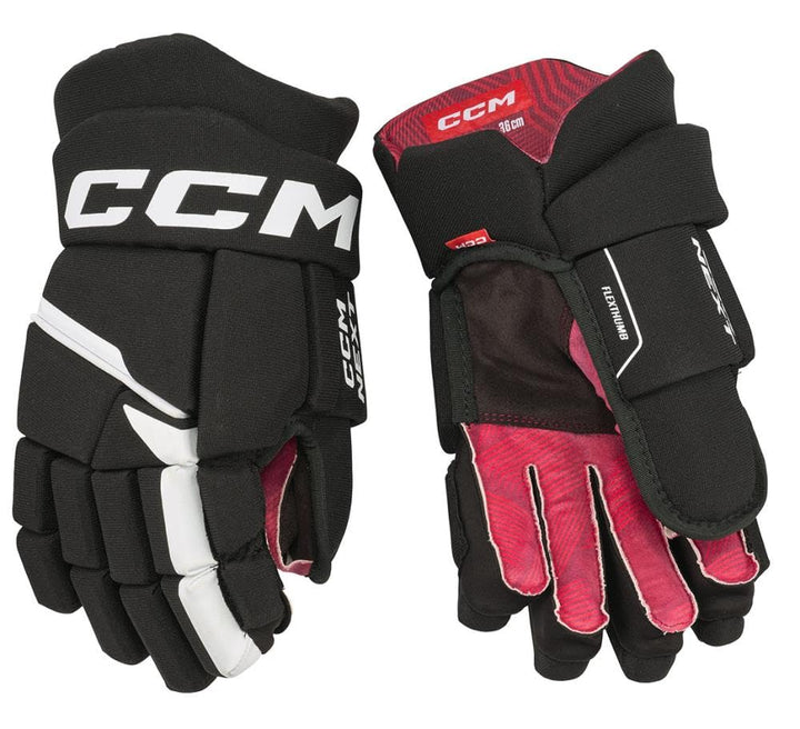 CCM Next Eishockey Handschuhe Senior Schwarz/Weiss, Grösse: 15, Schwarz/Weiss, Grösse: 15