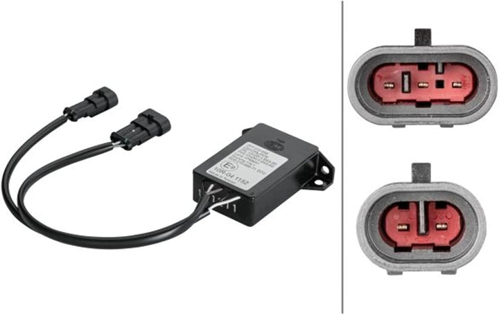 HELLA - LED-Tagfahrleuchtensatz - LEDayFlex - 12/24V - rund - Einbau - Lichtscheibenfarbe: glasklar
