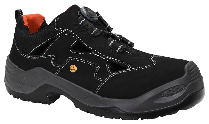ELTEN Sicherheitsschuhe SCOTT BOA ESD S1P, Herren, sportlich, leicht, schwarz, Kunststoffkappe, BOA-