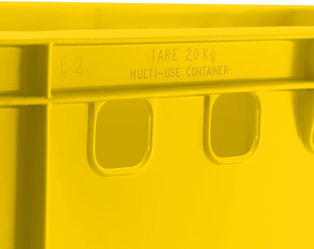 BURI 5x Fleischkiste E2 Metzgerkiste 60x40x20cm lebensmittelecht, robust, stapelbar - Universal Lage