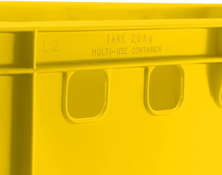 BURI 5x Fleischkiste E2 Metzgerkiste 60x40x20cm lebensmittelecht, robust, stapelbar - Universal Lage