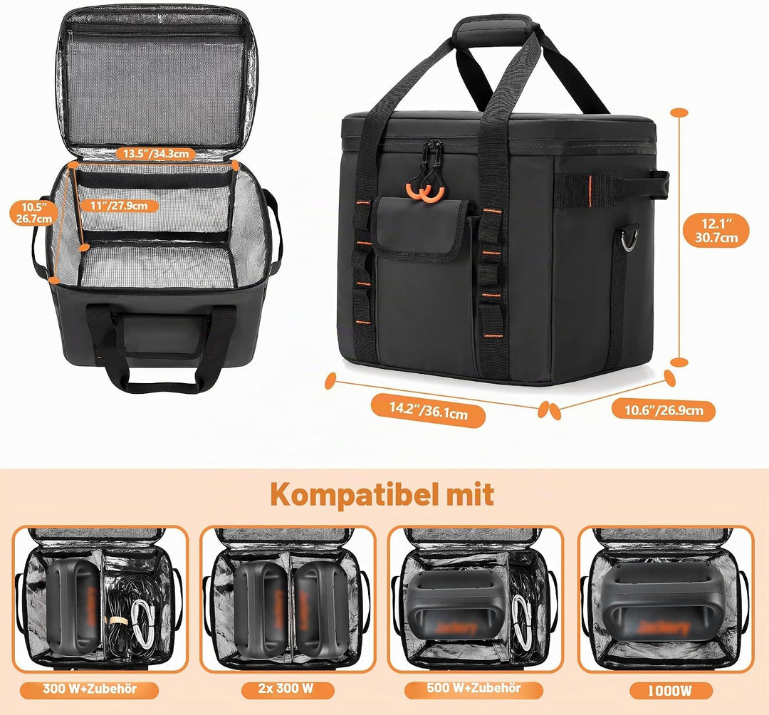 Trunab Wasserdichte Tragetasche Kompatibel mit Jackery Explorer 300/500/1000/1000Pro/ECOFLOW River 2