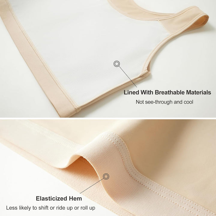 Brust Binder für Transgender Halb FTM Binder Trans Atmungsaktive Breast Binder Nude 3XL, Nude 3XL