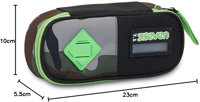 Seven Federmäppchen, Mäppchen, Mehrfarbig, Federtasche für Schreibwaren, mit elastischen Bändern, fü