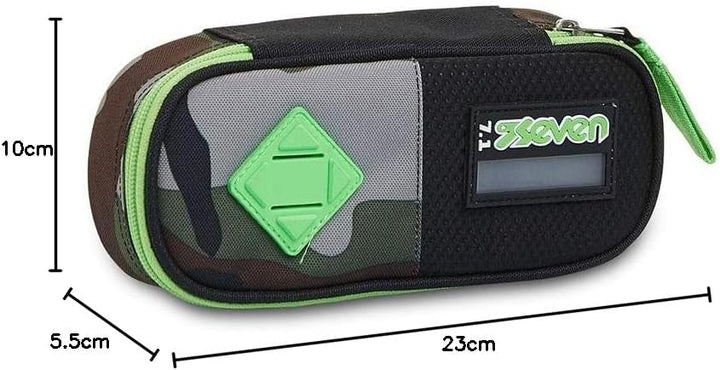 Seven Federmäppchen, Mäppchen, Mehrfarbig, Federtasche für Schreibwaren, mit elastischen Bändern, fü