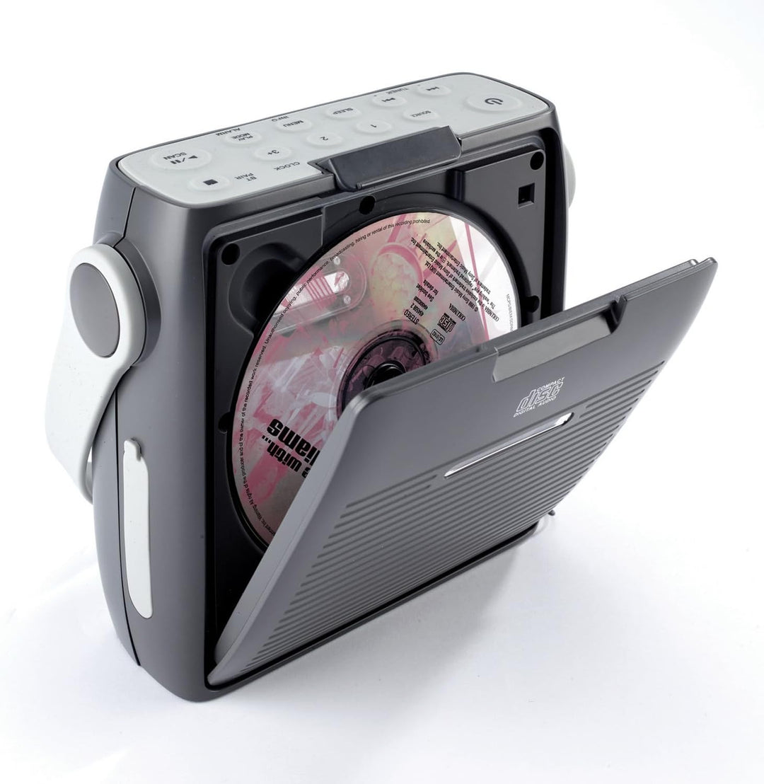 3 PAGEN® mobiler CD-Player mit Radio-Funktion – ideal für Reisen & unterwegs – kompakte Masse – als