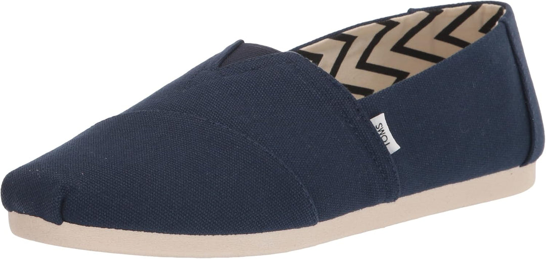 TOMS Herren Alpargata aus Recycelter Baumwolle Flache Slipper 39 EU Navy, 39 EU Navy
