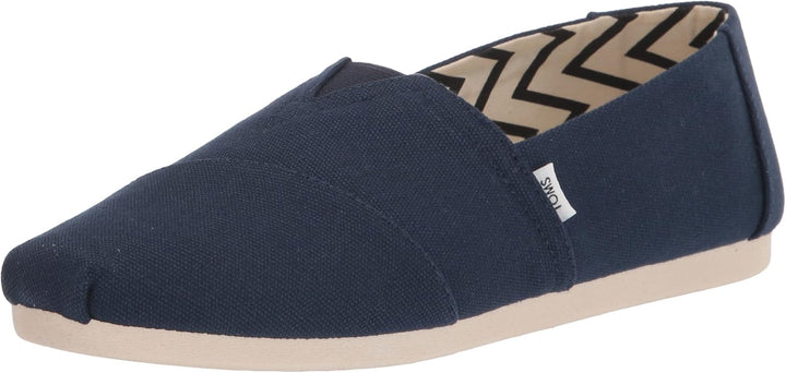 TOMS Herren Alpargata aus Recycelter Baumwolle Flache Slipper 39 EU Navy, 39 EU Navy