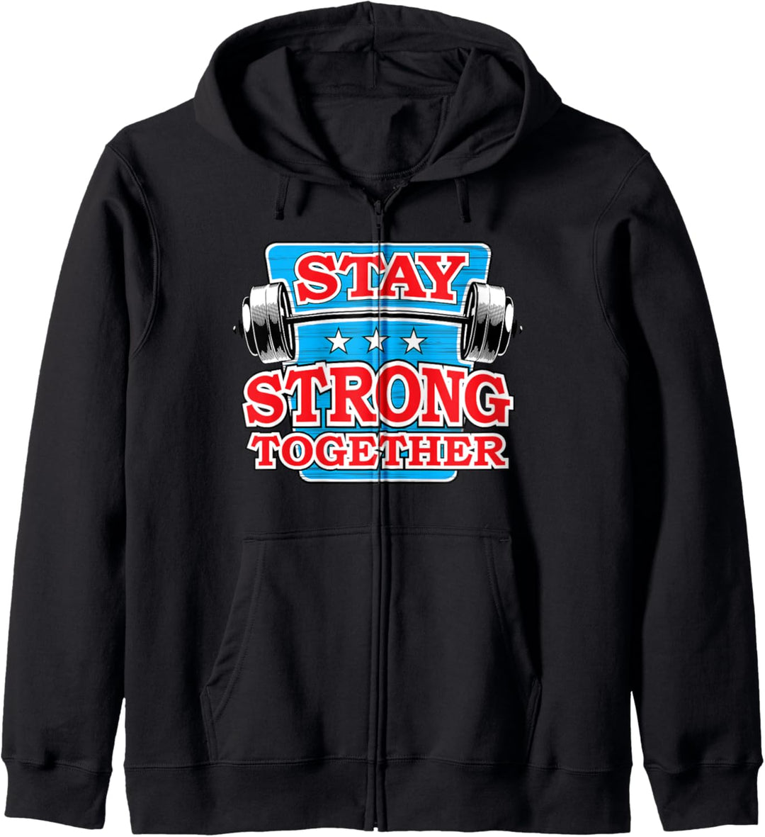 Bleiben Sie stark zusammen Paar Workout Fitnessstudio Kapuzenjacke