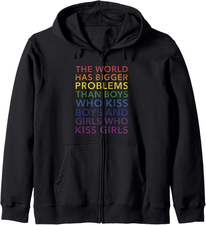 World larger problems Spruch für Schwule und Lesben Kapuzenjacke