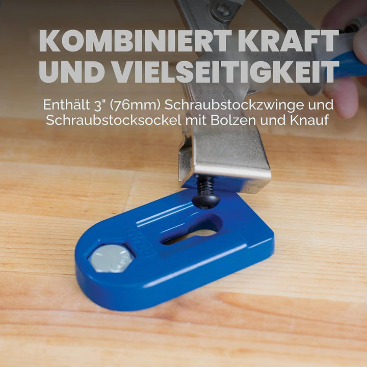 KREG® Bankklemme mit Bankklemmfuss Blau