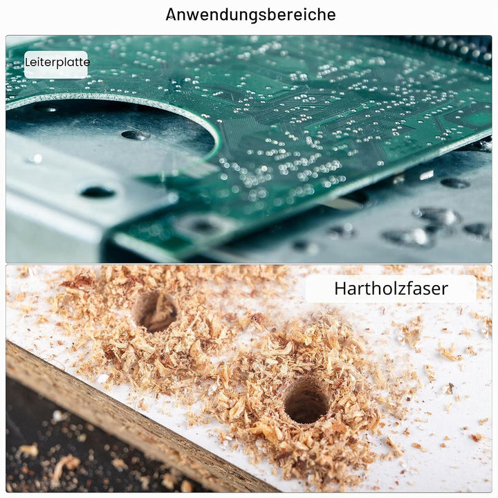 sourcing map 10 Stücke 0,6mm Hartmetall Schaftfräser Gravur Fräser für PCB Maschine, 1/8 "schaft