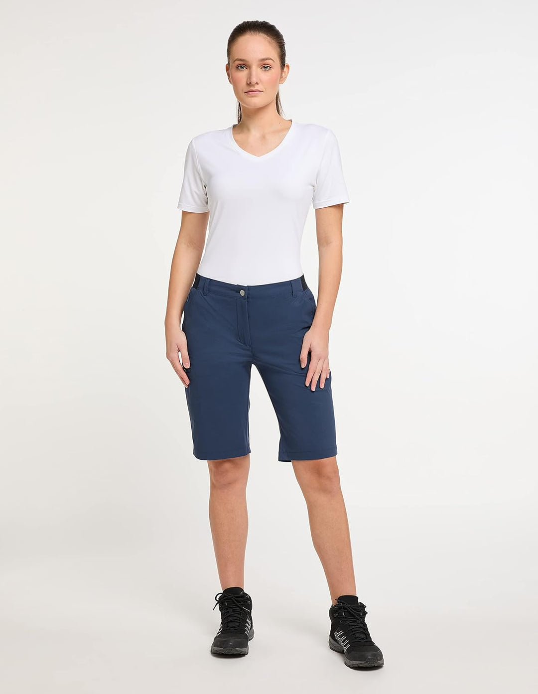 HOT sportswear Damen Wanderhose Ottawa Bermuda 40 Denim Blue, 40 Denim Blue
