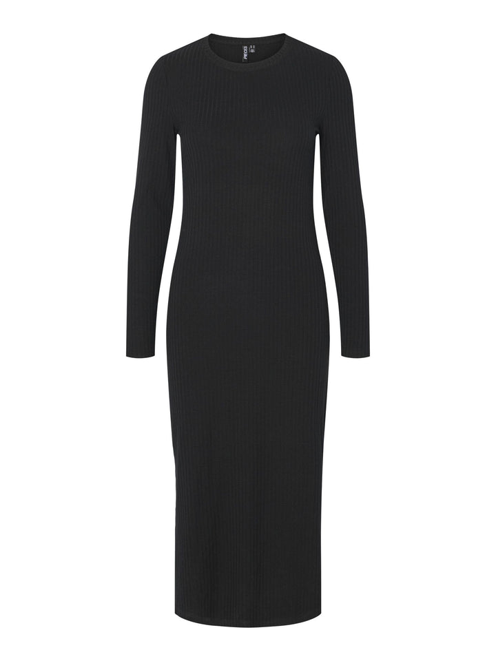 PIECES Female Midikleid PCKYLIE L Schwarz, L Schwarz