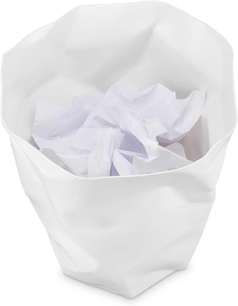 Essey Design Papierkorb, Bin Bin, Design Mülleimer für Büro und Bad, 14 Liter, weiss, weiss