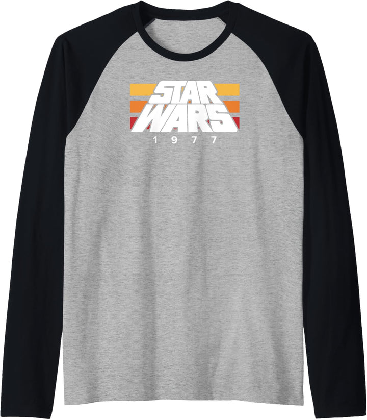 Star Wars 1977 Retro Logo Raglan