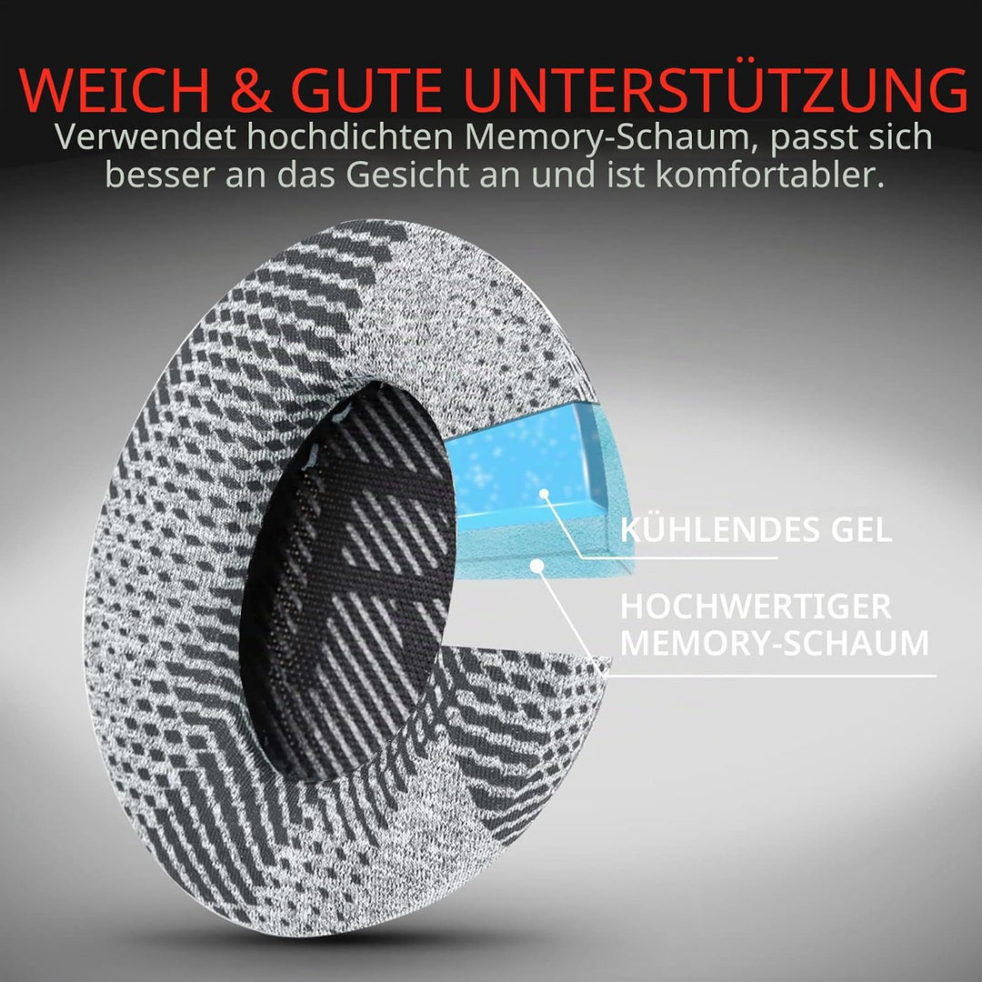 Krone Kalpasmos Kühl-Gel Professionelle Bose Kopfhörer-Ohrpolster,passend für Bose QuietComfort 35 i