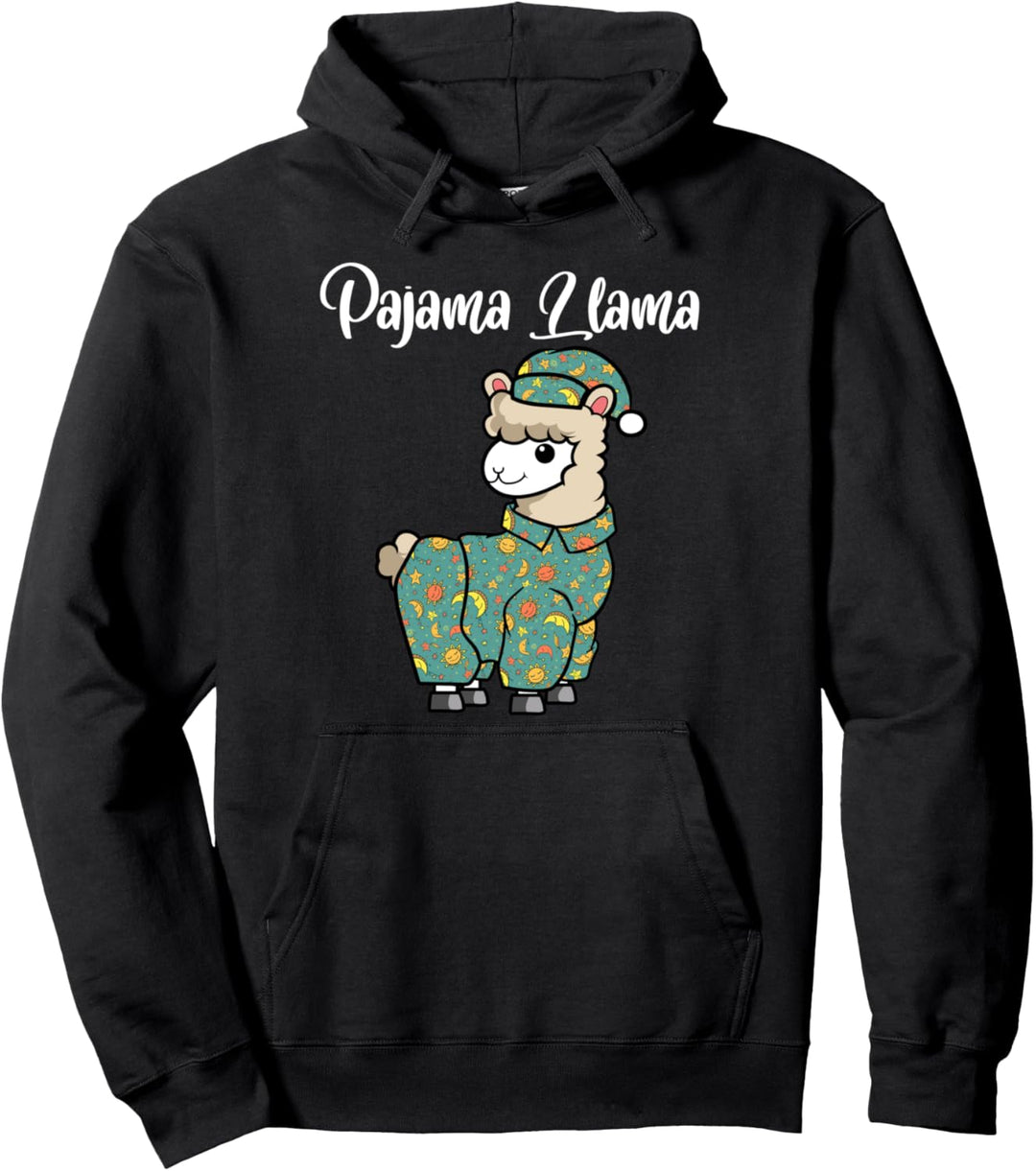 Lustiges Lama Pyjama Schlafenszeit Lama Pyjama Alpaka Pullover Hoodie