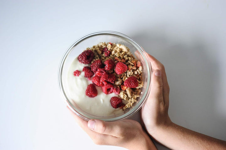 Lock & Lock Boroseal Lebensmittelbehälter aus Glas, 2er-Set, rund, mit Deckel für Backofen, Mikrowel