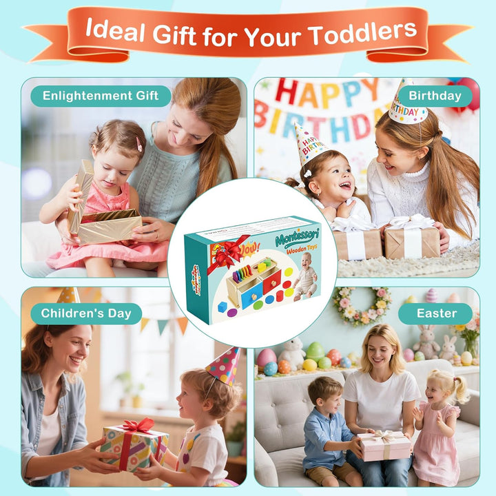Montessori Spielzeug ab 1 Jahr, Spielzeug ab 1 2 Jahre Mädchen Jungen Baby Spielzeug Geschenk Mädche