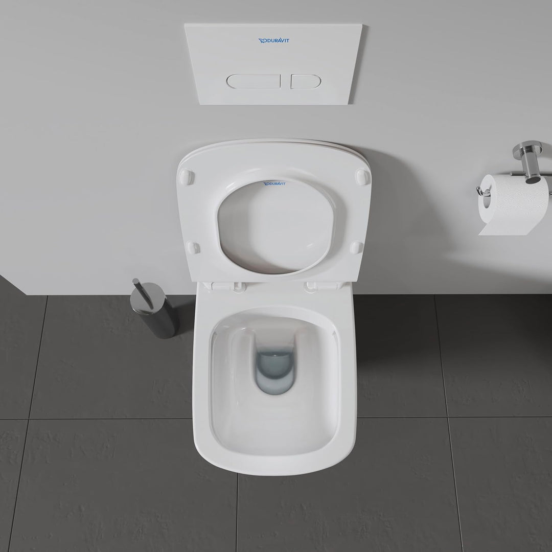Duravit WC-Sitz DuraStyle, Toilettendeckel aus Urea-Duroplast, Klodeckel mit Edelstahl Scharnieren,